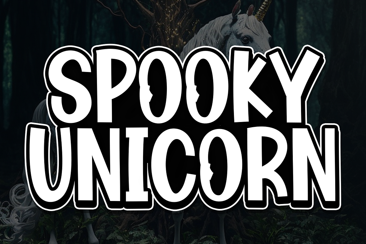 Spooky Unicron | Script Font, a Script Font by Scratchones (Photo 1 of 8)