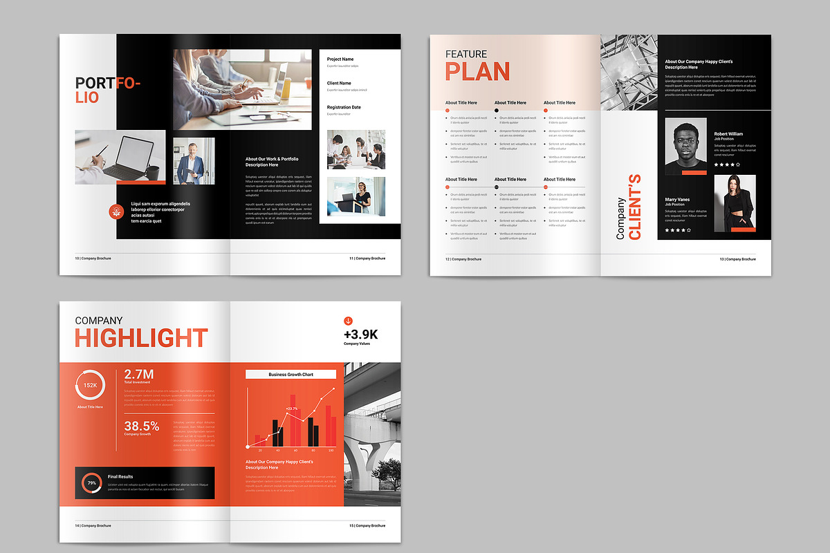 Company Profile, Canva Template, a Brochure Template by NorthPeak (Photo 4 of 6)
