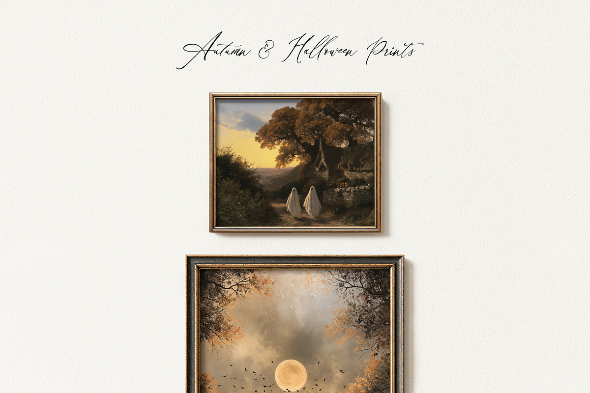 Autumn & Halloween Wall Art Prints, a Background Graphic by Lana Elanor (Photo 2 of 13)