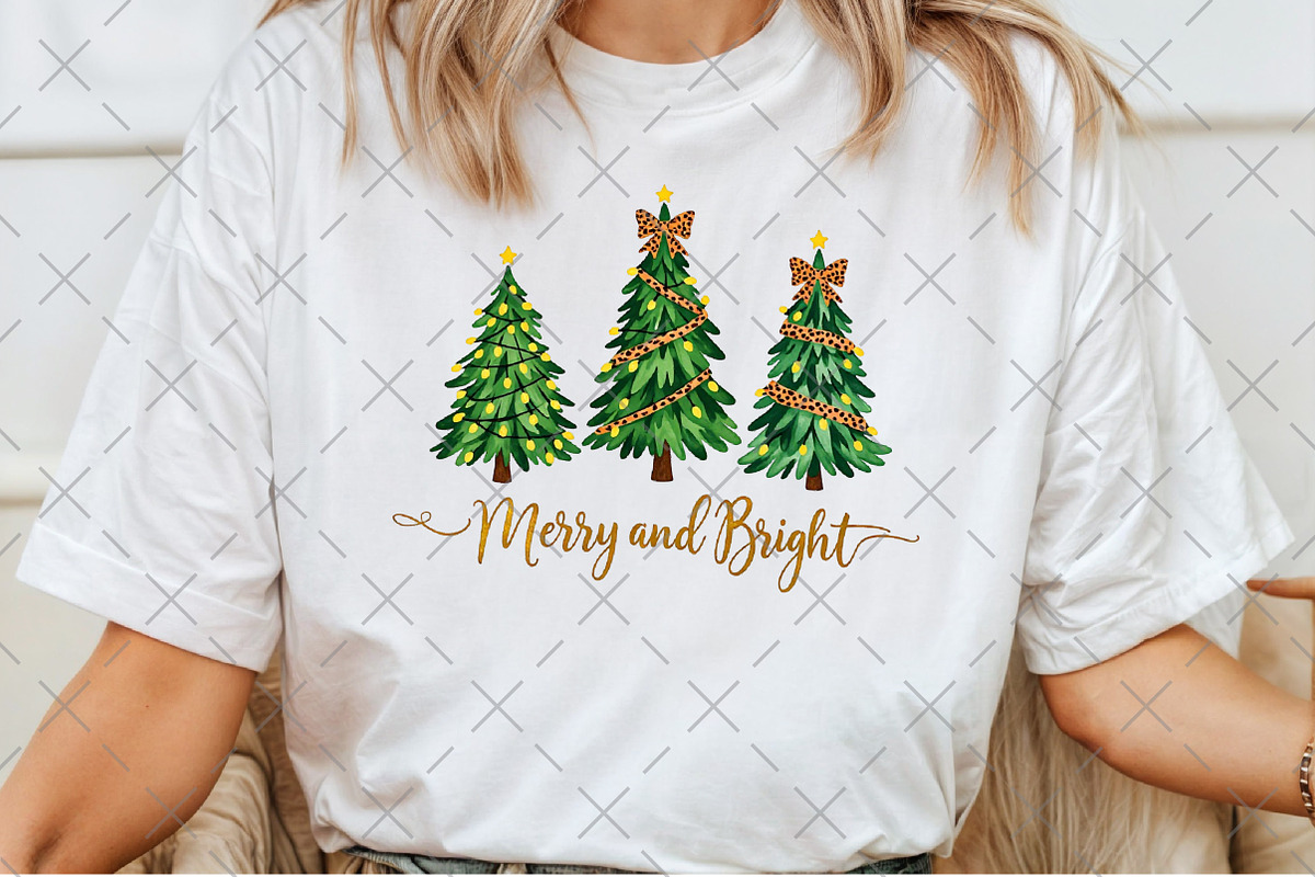 Christmas Tree PNG, Merry and Bright, an Illustration by Craft Nest (Photo 5 of 6)
