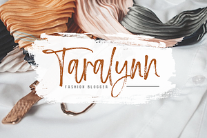 Teaspoon Handwritten Brush Font