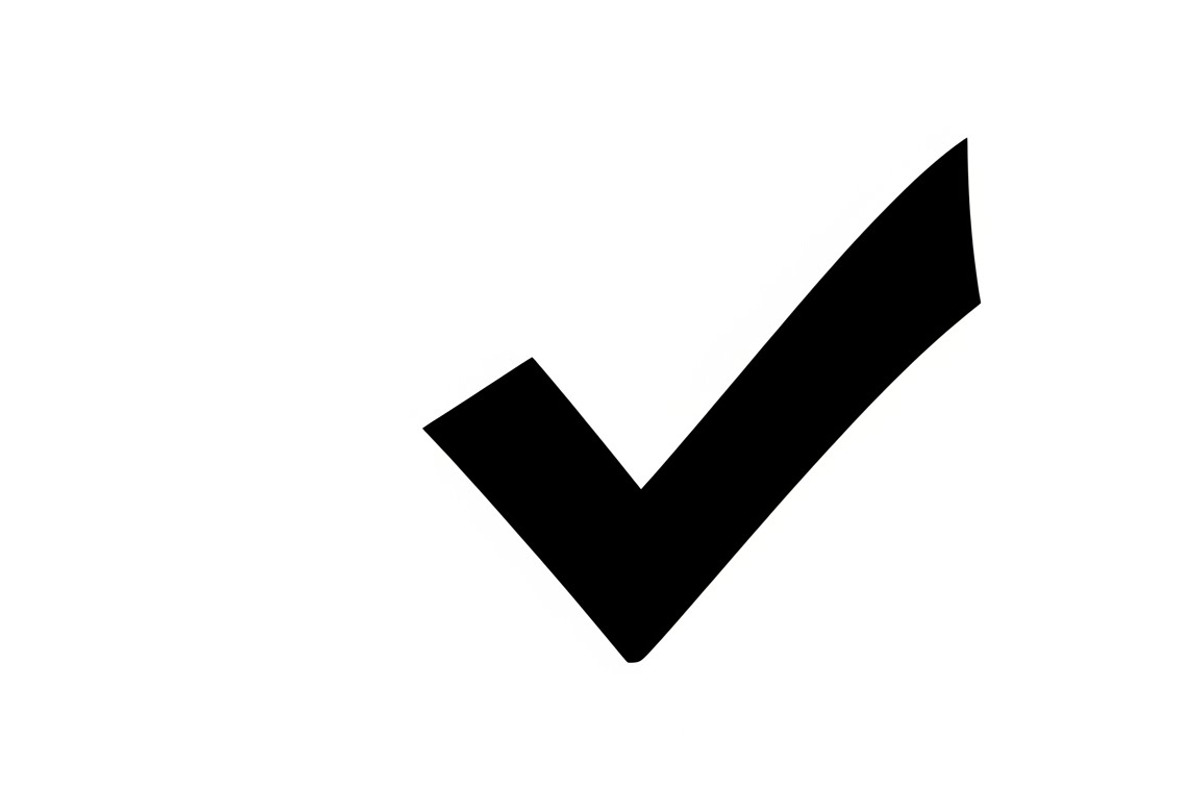 Simple and bold checkmark silhouette, an Illustration by Amazin_art (Photo 21 of 26)