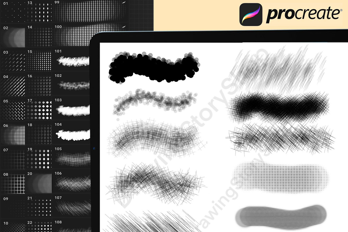 300 Procreate Manga Comic Brush Set, a Brush Add-On by DrawingStoryShop (Photo 7 of 7)