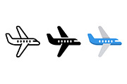 Airplane Travel Vector Art, a Solid Icon by Artonix (Thumbnail 2 of 2)