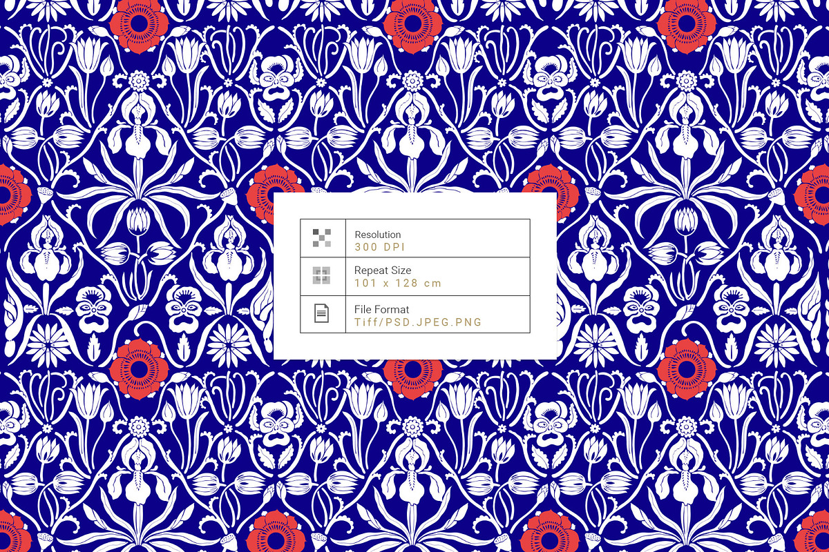 Papier Fleur, Vector Luxury Print!, a Wallpaper Graphic by Pink Linen (Photo 9 of 13)