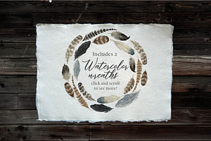 Rustic Watercolor Floral Design Kit