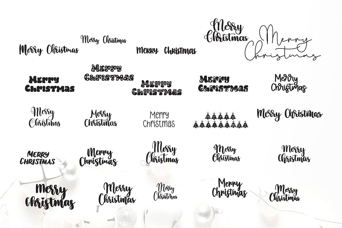 Christmas greeting Templates, a Branding & Logo Template by BearyType Studio (Photo 9 of 12)