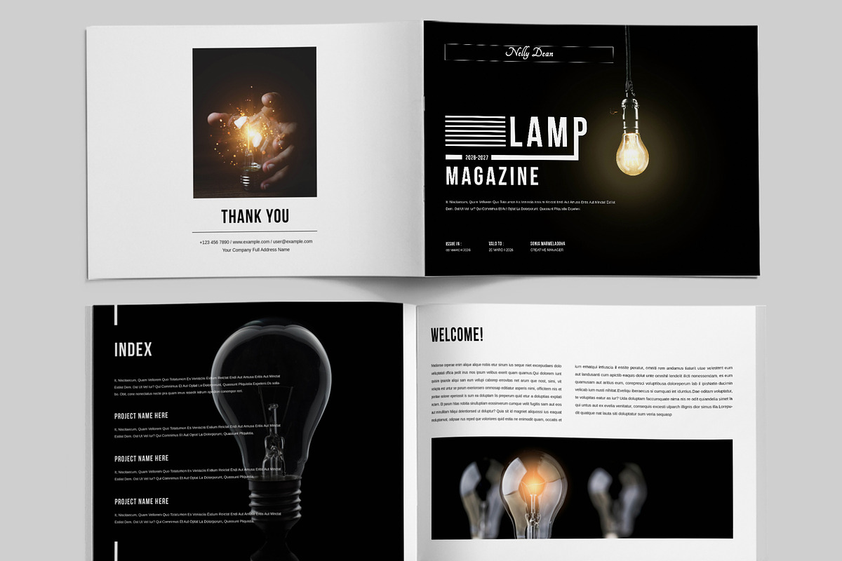 Lamp Magazine Template, a Magazine Template by ContestDesign (Photo 2 of 5)