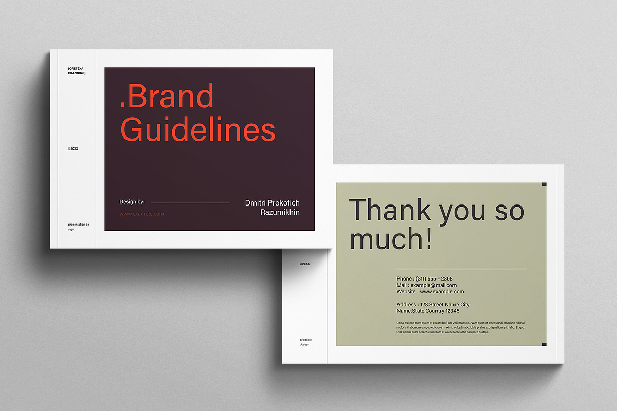 Creative Brand Identity Guidelines, a Brochure Template by E-Type (Photo 12 of 12)
