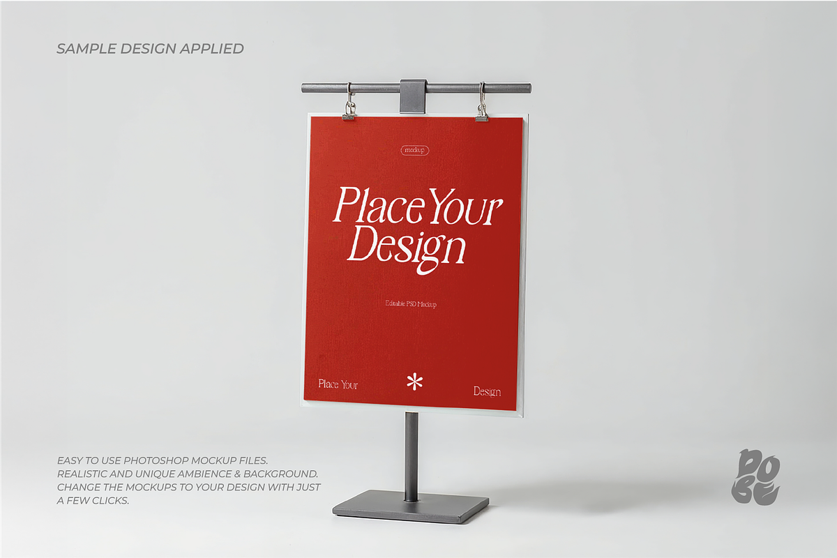 Minimalist Signage Mockup Vol.2, an Advertising Mockup by DOBE Studio (Photo 3 of 6)