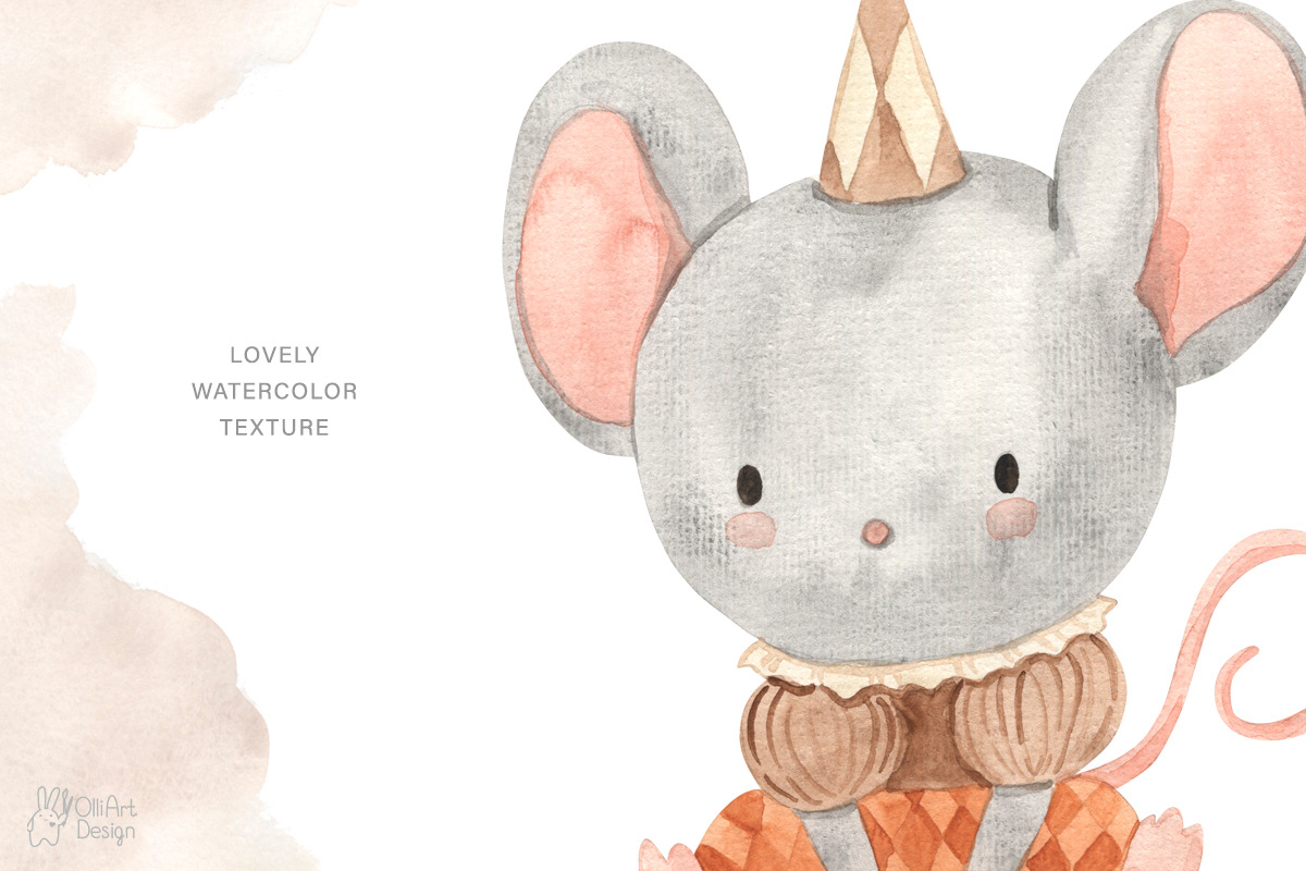 VINTAGE CIRCUS. Watercolor animals, an Animal Illustration by OlliArtDesign (Photo 8 of 10)