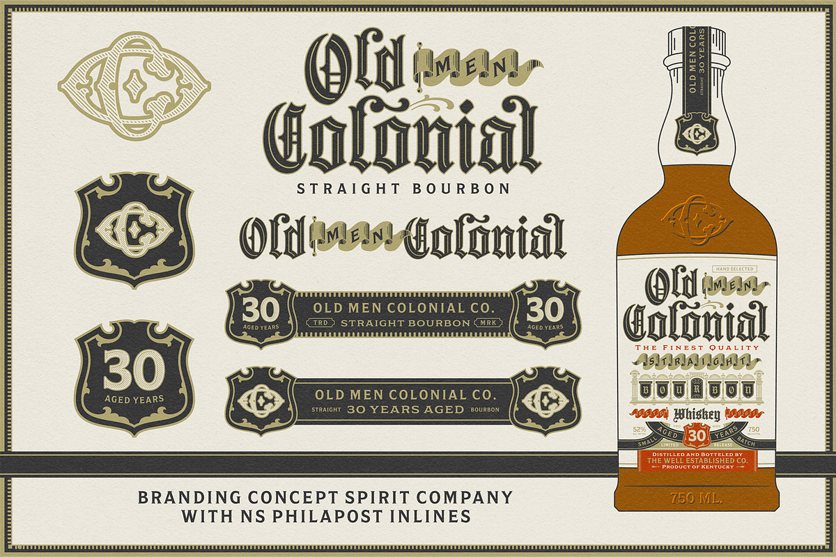 NS Philapost Inlines, a Blackletter Font by Novisouldado (Photo 4 of 8)