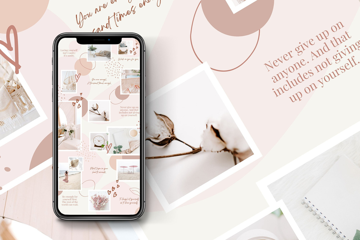 Self love Instagram Puzzle Canva, a Social Media Template by DeeBeeDesign (Photo 2 of 10)