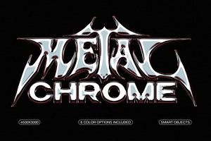Metal Chrome Text & Logo Effect, a Layer Style Add-On by Design Squad