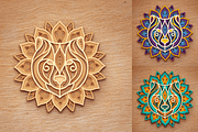10 Animal Mandalas Set - Laser cut, an Object Graphic by Arshad Ali (Thumbnail 16 of 22)