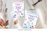 Under The Sea Baby Shower Invitation, an Invitation Template by Snapybiz (Thumbnail 2 of 10)