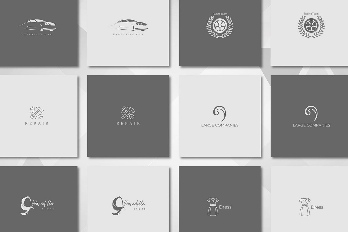 50 + Black and White Logo, a Branding & Logo Template by Aji Gallery (Photo 14 of 14)
