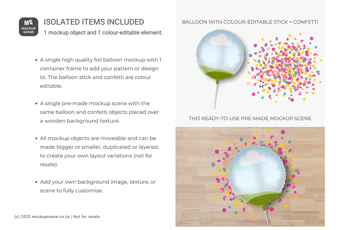Foil Balloon Canva Smart Mockup, a Mockup by Mockup Scene (Photo 3 of 11)