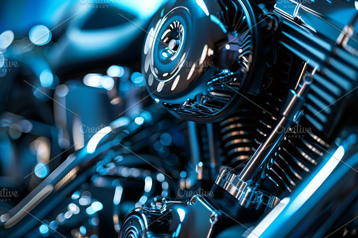 31 Motorcycle engines, a Transportation Photo by Handmadefont (Photo 15 of 33)