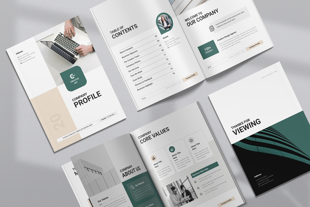 Company Profile Template, a Brochure Template by NorthPeak (Photo 2 of 8)