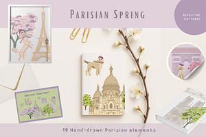 a Parisian Spring Tale, an Animal Illustration by Anne's Art Studio