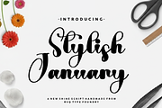 Stylish January, a Handwritten Font by InermediaSTUDIO (Thumbnail 1 of 8)