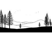 Winter Snow Landscape Silhouette, a Graphic by balal (Thumbnail 13 of 13)