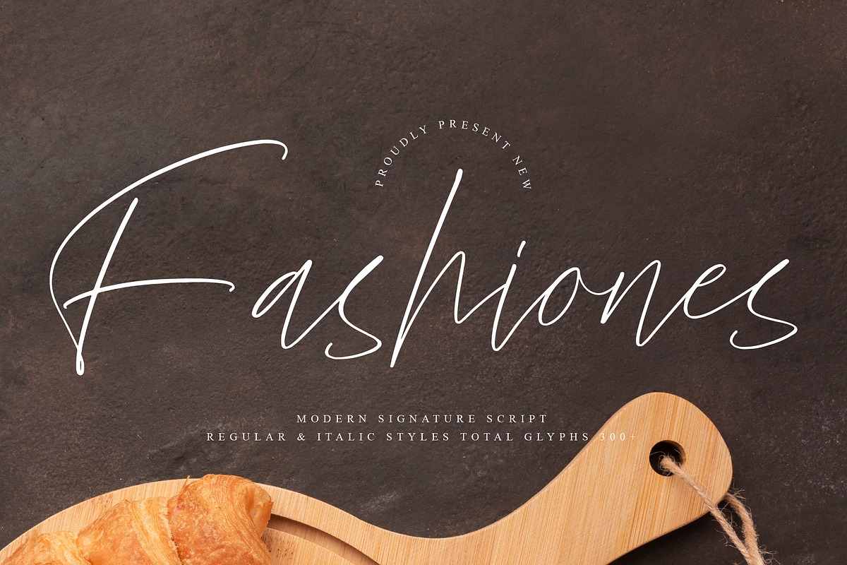 Fashiones, a Script Font by operatype.co (Photo 1 of 15)