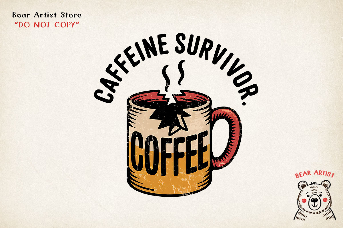 Caffeine & Chaos, Retro Coffee, an Object Graphic by GlitterCraft (Photo 44 of 101)
