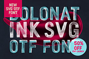 Bolonat Ink SVG OTF Version, a Sans Serif Font by Lee Iley (Thumbnail 6 of 6)