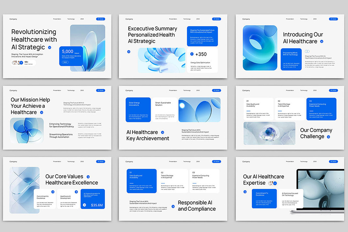 AI Healthcare Presentation Template, a Presentation Template by TypeMakers (Photo 2 of 5)