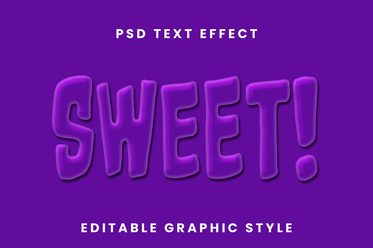 Glossy Bubble Soft Text Effect