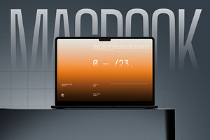 Minimalist Macbook Screen Mockup, a Mac Mockup by fakhroo