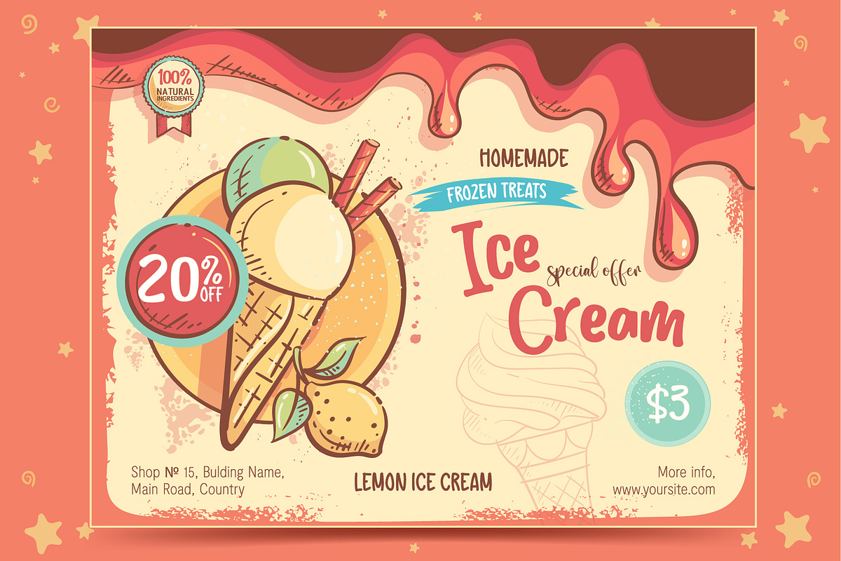Retro Ice Cream Bundle, a Food Illustration by Nearbirds (Photo 7 of 12)