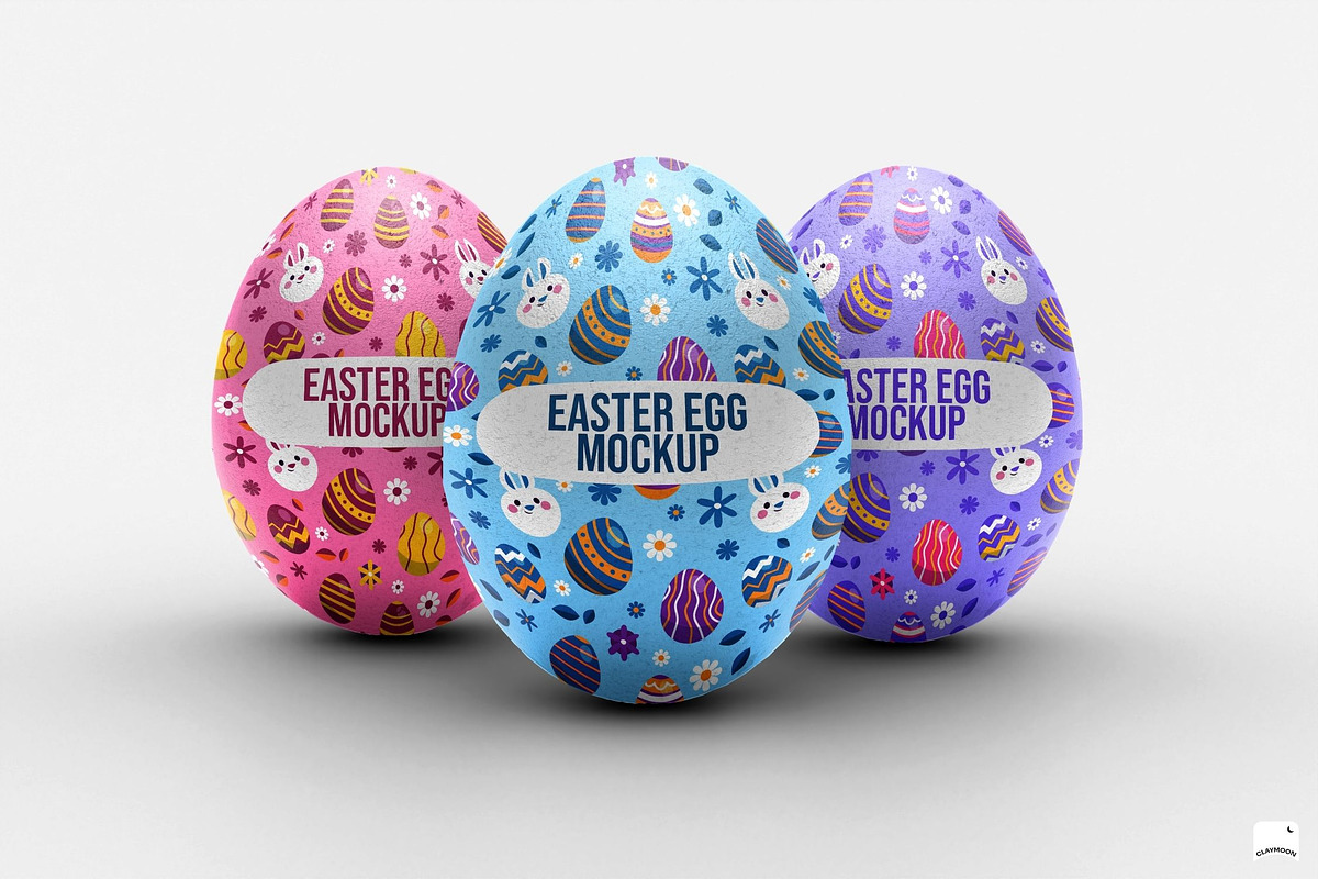 Easter Egg Mockup, a Mockup by Claymoon Lab (Photo 5 of 11)