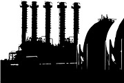 Industrial Factory Silhouette Bundle, an Illustration by Designs_River (Thumbnail 25 of 45)