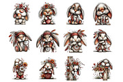 Whimsical valentine boy clipart, an Illustration by SinaCreation (Thumbnail 2 of 11)