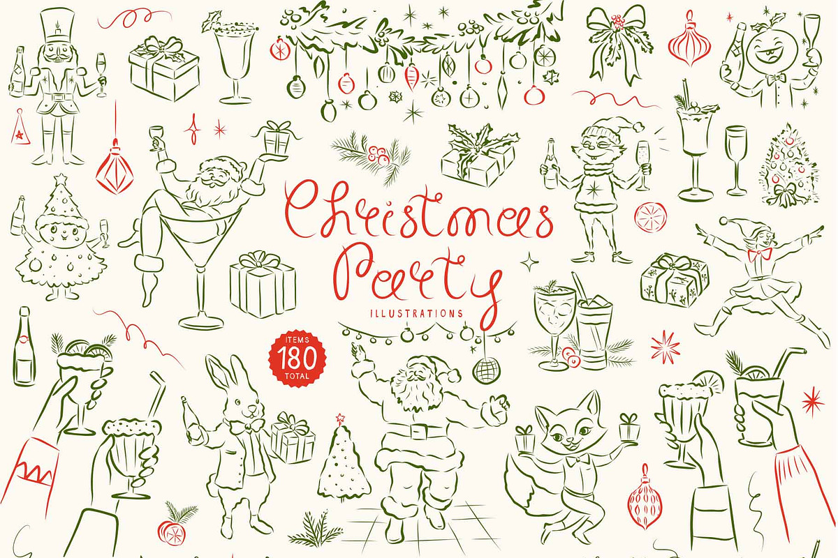 Hand Drawn Christmas Quirky Clipart, a Seasonal Illustration by Ayya Studio (Photo 10 of 12)