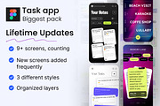Task manager app design pack UI KIT, an App Template by Lazyinterface UX UI Team (Thumbnail 1 of 5)
