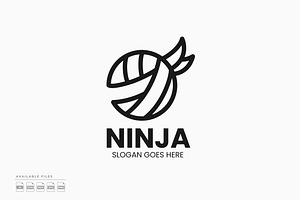 Ninja Ball Logo, a Branding & Logo Template by Zeer Graphic