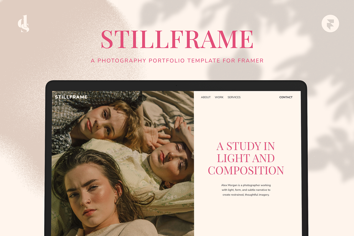Stillframe | Framer Portfolio, a Landing Page Template by Designed by Sabb (Photo 1 of 4)