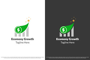 Economy Growth Logo Design Icon, a Branding & Logo Template by Morvana Crew