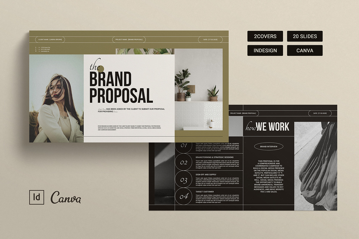 Brand Proposal Template Presentation, a Presentation Template by TemplatesForest (Photo 1 of 6)
