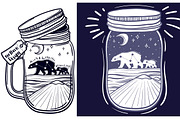 northern constellation bears, a Pattern Graphic by Vavavka (Thumbnail 9 of 9)