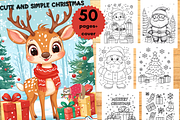 Christmas Coloring Book for Kids, a Seasonal Illustration by LA Design (Thumbnail 1 of 10)