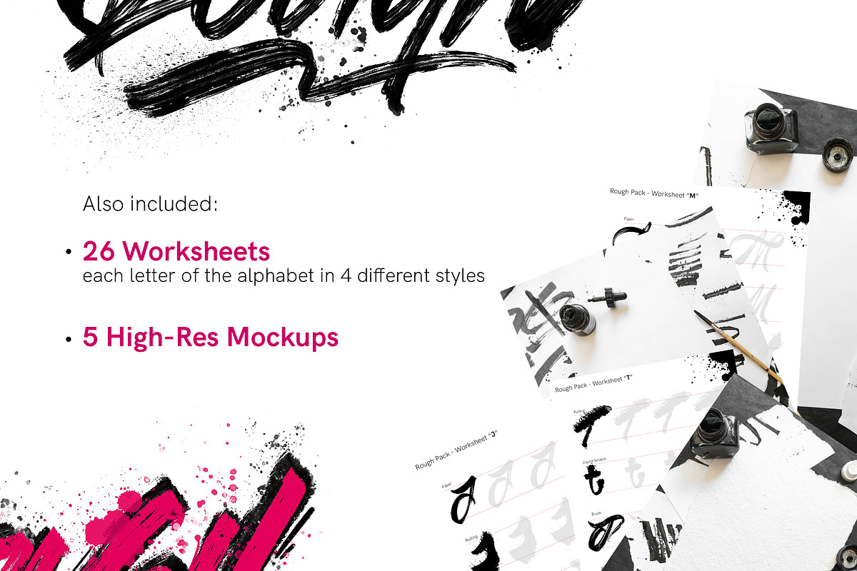 Rough Pack - Brushes For Procreate, a Brush Add-On by Snooze one (Photo 4 of 7)