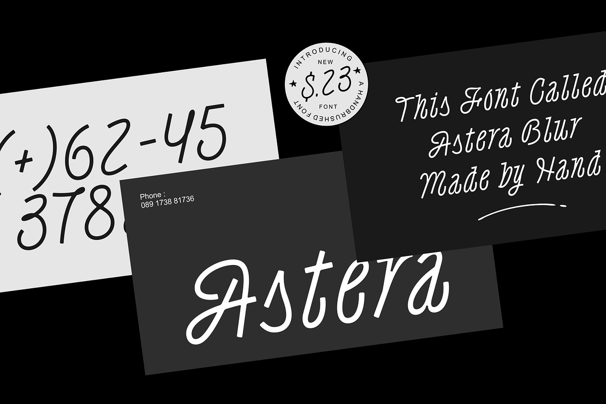 Astera – Handwritten Script Font, a Font by Genetype (Photo 3 of 8)