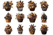Sticker Chocolate Cupcake, an Illustration by DreamArtGraphic (Thumbnail 4 of 5)