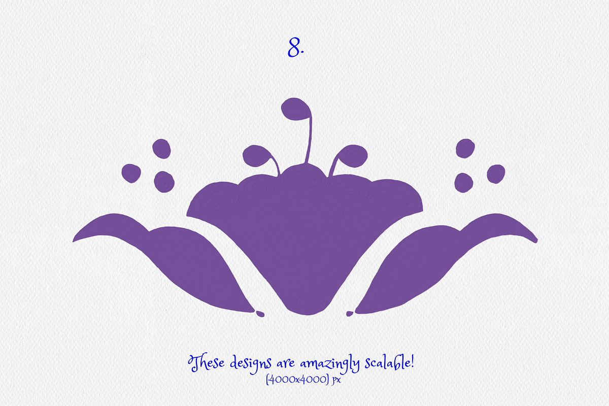 Purple Mexican Otomi Clipart Bundle, a Texture Illustration by Minky Moo Creations (Photo 6 of 10)