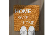 Square fur rug mockups., a Mockup by moqirynart (Thumbnail 2 of 16)